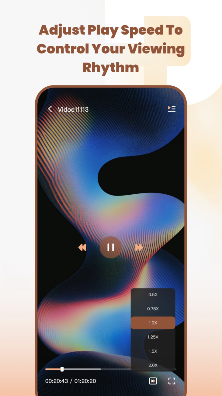 DanooWatch playback speed settings